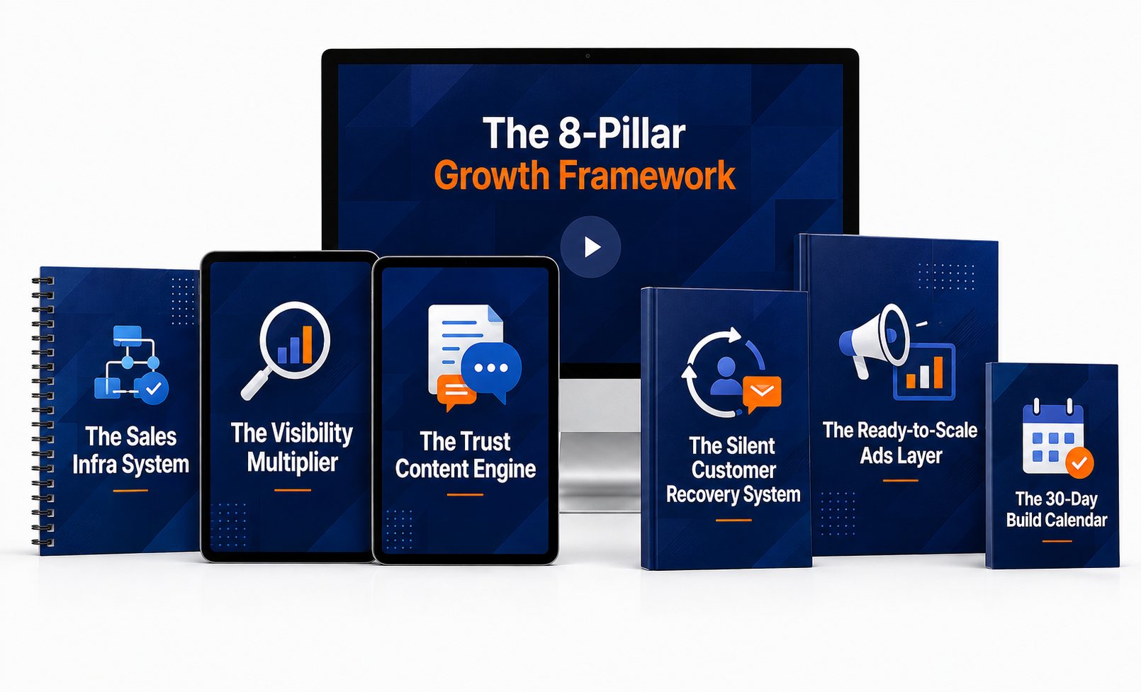 Digital guide and 3 bonuses mockup stack