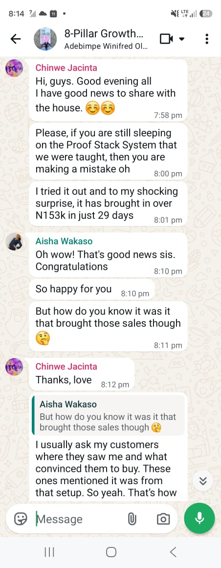 Chinwe Proof Stack System Result
